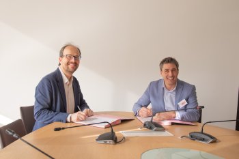 Jean-Baptiste Avrillier, directeur de Centrale Nantes, et Nicolas Bulot – Directeur technique et Membre du comité exécutif de MAN Energy Solutions France