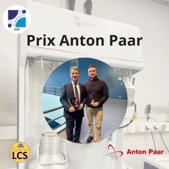 Prix Anton Paar décerné au Laboratoire Catalyse et Spectrochimie (LCS) - Carnot ESP